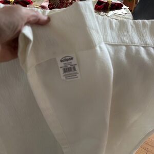 Eclipse Winter White Draft Stopper/ room darkening draperies